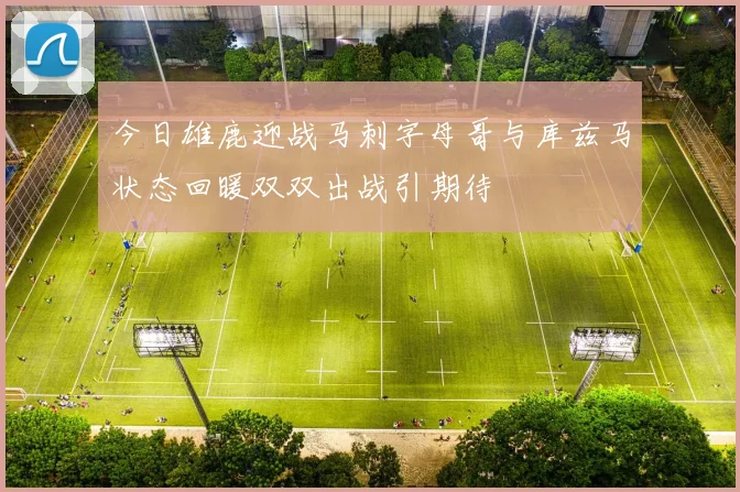 今日雄鹿迎战马刺字母哥与库兹马状态回暖双双出战引期待